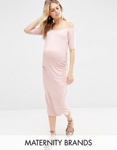 Облегающее платье для беременных Bluebelle Maternity - Розовый