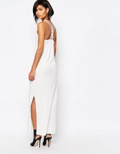 Платье макси с решетчатой спинкой Vero Moda - Белый