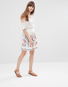 Юбка с цветочным принтом Vero Moda - Белый
