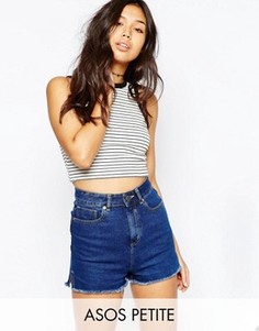 Полосатый топ в рубчик с кантом ASOS PETITE - Мульти
