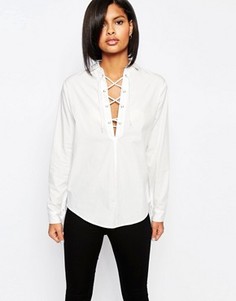 Рубашка с завязкой спереди Vero Moda - Белый