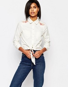 Рубашка с вышивкой в стиле вестерн Vero Moda - Белый