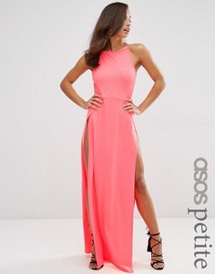 Платье макси в стиле 90‑х ASOS PETITE - Черный