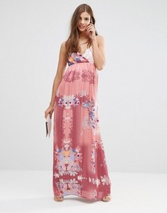 Платье макси с цветочным принтом Lavand - Розовый