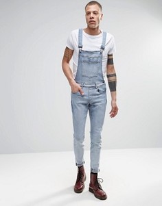 Светлый джинсовый комбинезон скинни Dr Denim Ira - Синий