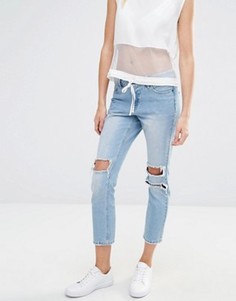 Рваные джинсы скинни Vero Moda - Синий