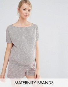 Ромпер свободного кроя для беременных Bluebelle Maternity Lounge - Розовый