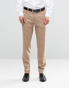 Светло-коричневые строгие брюки скинни ASOS - Коричневый