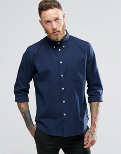 Темно-синяя оксфордская рубашка классического кроя Paul Smith - Темно-синий