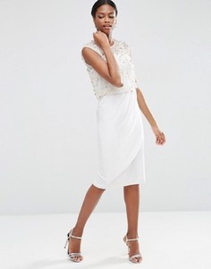Платье миди ASOS - Кремовый