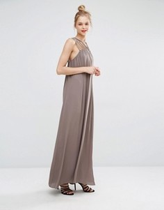Платье макси с бретельками BCBG Max Azria - Зеленый