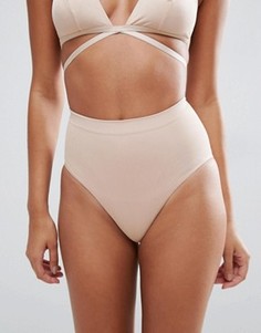 Моделирующие бесшовные трусики ASOS - Бежевый