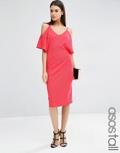 Платье-футляр с открытыми плечами ASOS TALL - Розовый