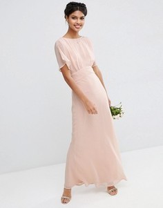 Мягкое платье макси ASOS WEDDING - Розовый