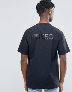 Черная футболка Nike FC 802417-010 - Черный