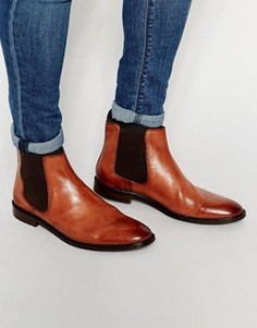 Светло-коричневые кожаные ботинки челси Dune - Рыжий