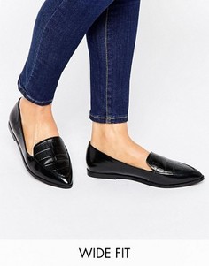 Сандалии с острым носком для широкой стопы ASOS MARTHA - Черный
