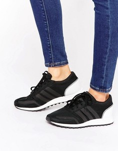 Черно-белые кроссовки adidas Originals Los Angeles - Черный