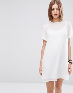 Цельнокройное платье ASOS - Белый
