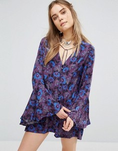 Туника Free People Magic Mystery - Фиолетовый