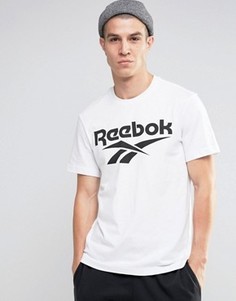 Белая футболка с логотипом Reebok Vector AZ9528 - Белый