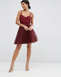 Многослойная юбка мини для выпускного ASOS - Красный