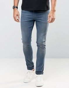 Супероблегающие синие джинсы ASOS - Синий