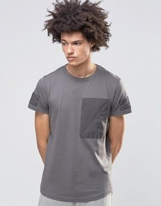 Выбеленная футболка Systvm Zane - Серый