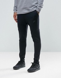 Черные флисовые джоггеры скинни Nike Tech 805162-010 - Черный
