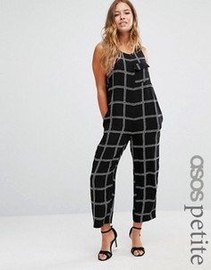 Минималистский комбинезон в клетку ASOS PETITE - Мульти