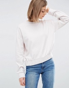Свитшот с резинкой на нижней кромке ASOS - Stone