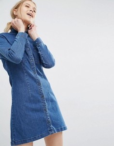 Джинсовое платье‑рубашка Dr Denim Fonda - Синий