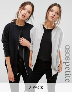 2 трикотажных бомбера ASOS PETITE The Ultimate - Скидка 10 - Мульти