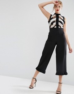 Юбка-шорты с оборкой на кромках ASOS - Черный