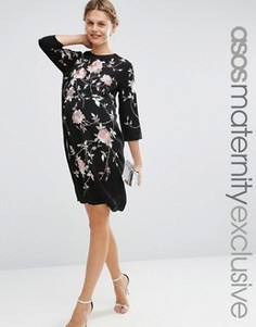 Цельнокройное платье для беременных с вышивкой ASOS Maternity - Мульти