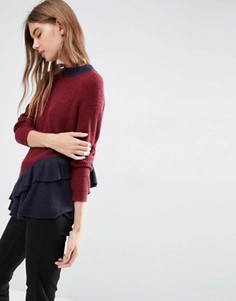 Джемпер с контрастными оборками ASOS - Мульти