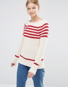 Полосатый джемпер Vero Moda - Бежевый
