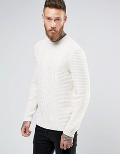 Джемпер цвета экрю с косами ASOS - Белый