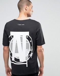Футболка с принтом на спине Jack and Jones X Andy Tankmar - Черный