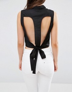Укороченная рубашка с вырезами Vero Moda Kayla - Черный