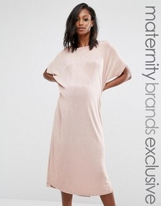 Oversize-платье для беременных Missguided Maternity - Бежевый