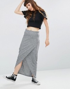 Юбка с асимметричным подолом Only Tina - Серый