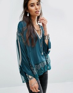 Топ Free People Eden - Зеленый