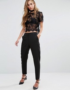 Брюки-сигаретки Miss Selfridge - Черный