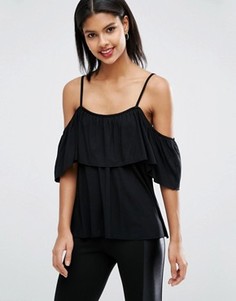 Топ с открытыми плечами ASOS - Серый
