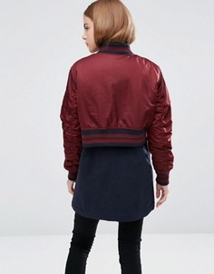 Хлопковая куртка со спинкой в стиле куртки‑пилот ASOS - Мульти