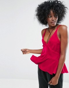 Бархатный топ в стиле 90‑х ASOS Premium - Розовый
