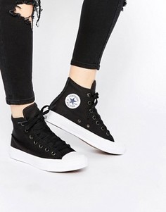 Высокие черные кроссовки Converse Chuck Taylor II - Черный