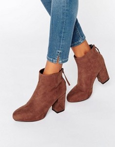 Ботильоны на каблуке ASOS ELLIJAH - Коричневый