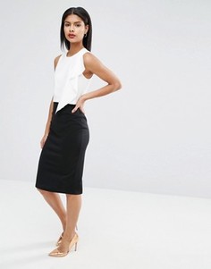 Платье-футляр 2 в 1 в стиле колор блок ASOS - Мульти